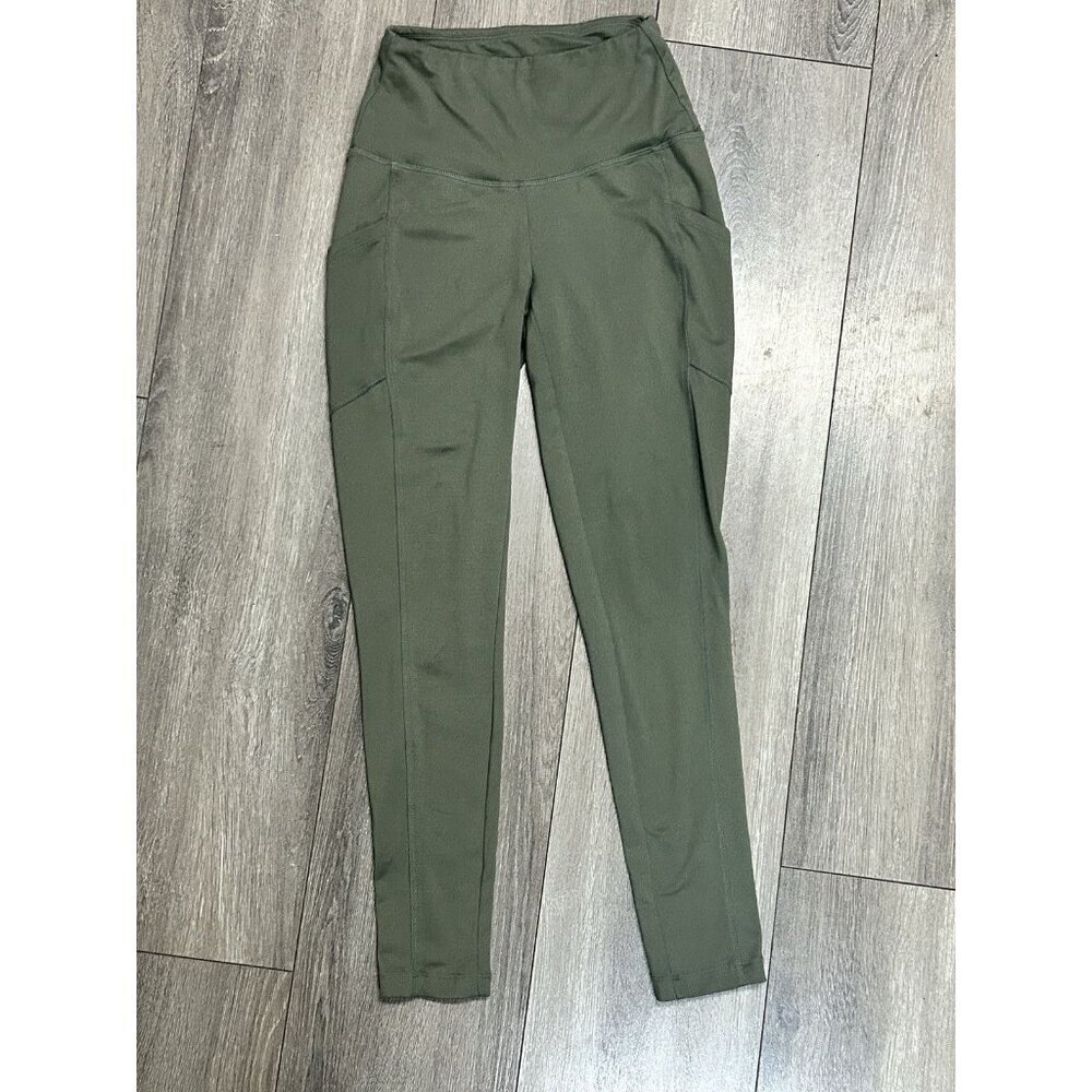 Zenana Women's Leggings Better Cotton Wide Waistband Pocket Leggings Size S